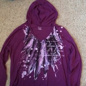 Lane Bryant shirt with hood